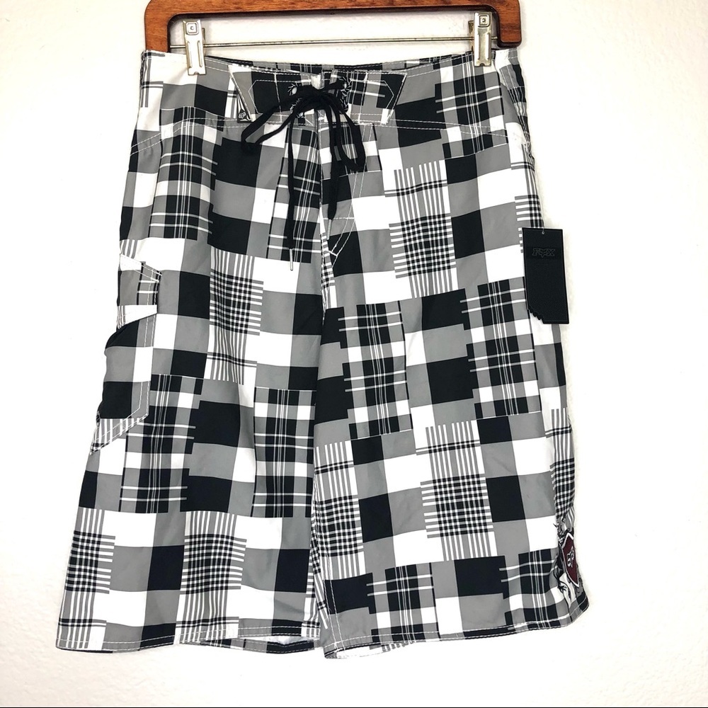 NWT Fox Riders Board Shorts w/ Bottle Opener
